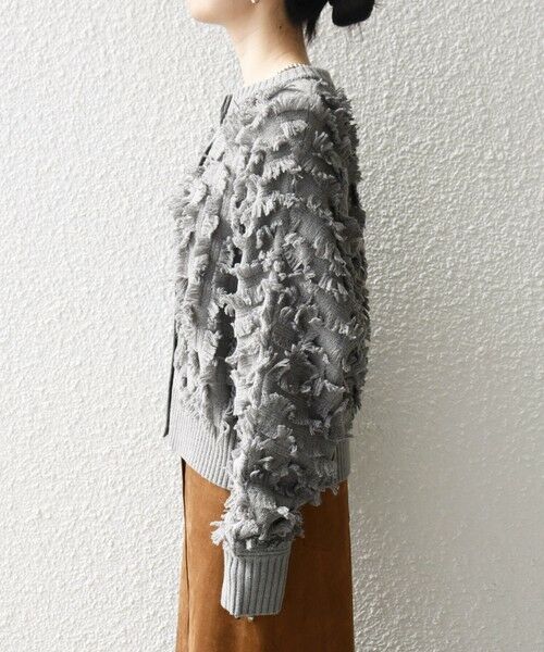 SHIPS / シップス カーディガン・ボレロ | SHIPS any:〈手洗い可能〉フリンジ デザイン ドルマン ニット カーディガン | 詳細23