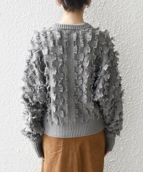 SHIPS / シップス カーディガン・ボレロ | SHIPS any:〈手洗い可能〉フリンジ デザイン ドルマン ニット カーディガン | 詳細24