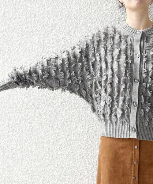 SHIPS / シップス カーディガン・ボレロ | SHIPS any:〈手洗い可能〉フリンジ デザイン ドルマン ニット カーディガン | 詳細25