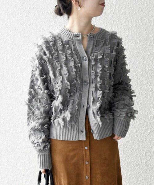SHIPS / シップス カーディガン・ボレロ | SHIPS any:〈手洗い可能〉フリンジ デザイン ドルマン ニット カーディガン | 詳細12