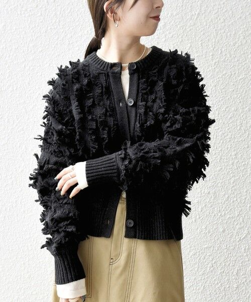 SHIPS / シップス カーディガン・ボレロ | SHIPS any:〈手洗い可能〉フリンジ デザイン ドルマン ニット カーディガン | 詳細28