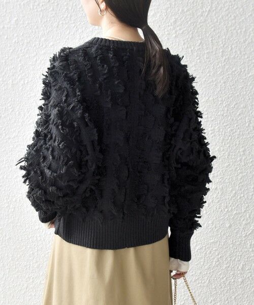 SHIPS / シップス カーディガン・ボレロ | SHIPS any:〈手洗い可能〉フリンジ デザイン ドルマン ニット カーディガン | 詳細30