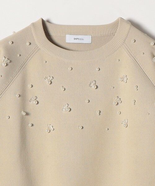 SHIPS / シップス ニット・セーター | SHIPS any:〈手洗い可能〉パールモチーフ ビジュー クルーネック ニット | 詳細8