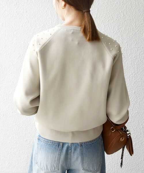 SHIPS / シップス ニット・セーター | SHIPS any:〈手洗い可能〉パールモチーフ ビジュー クルーネック ニット | 詳細4