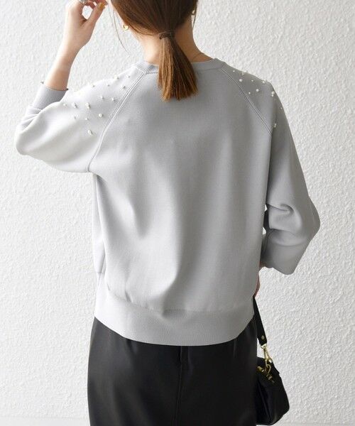 SHIPS / シップス ニット・セーター | SHIPS any:〈手洗い可能〉パールモチーフ ビジュー クルーネック ニット | 詳細18