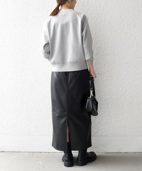 SHIPS / シップス ニット・セーター | SHIPS any:〈手洗い可能〉パールモチーフ ビジュー クルーネック ニット | 詳細14