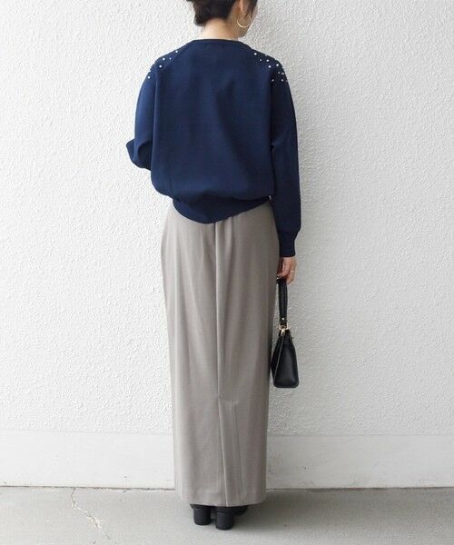 SHIPS / シップス ニット・セーター | SHIPS any:〈手洗い可能〉パールモチーフ ビジュー クルーネック ニット | 詳細26