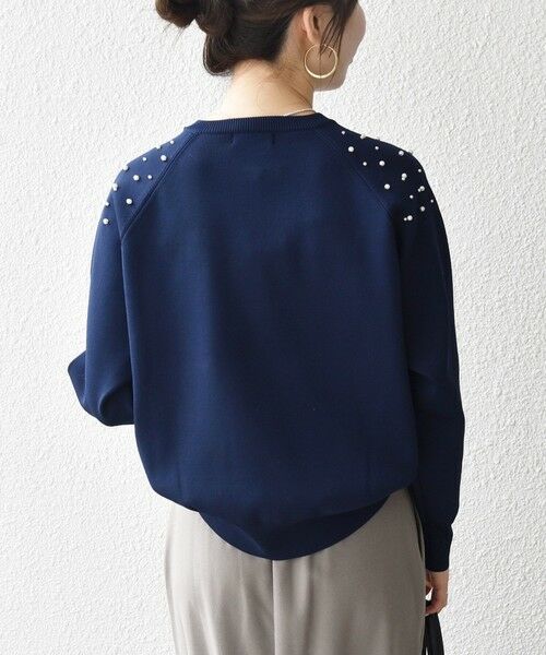 SHIPS / シップス ニット・セーター | SHIPS any:〈手洗い可能〉パールモチーフ ビジュー クルーネック ニット | 詳細29