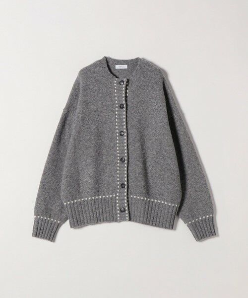 SHIPS / シップス カーディガン・ボレロ | 《一部追加予約》SHIPS any:〈手洗い可能〉ステッチ デザイン ルーズ ニット カーディガン | 詳細9