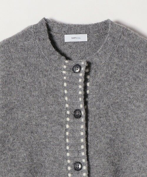 SHIPS / シップス カーディガン・ボレロ | 《一部追加予約》SHIPS any:〈手洗い可能〉ステッチ デザイン ルーズ ニット カーディガン | 詳細10