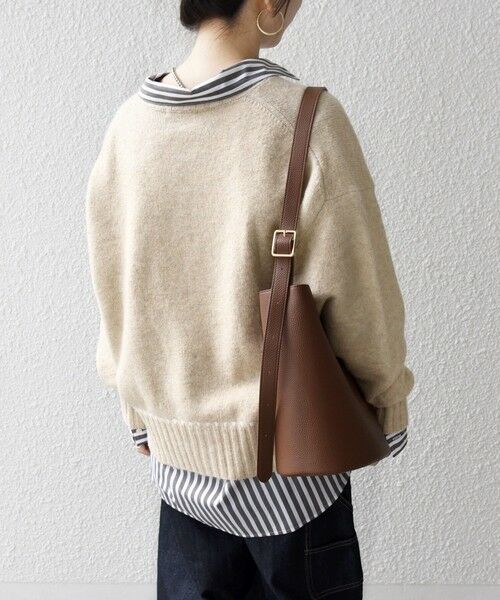 SHIPS / シップス カーディガン・ボレロ | 《一部追加予約》SHIPS any:〈手洗い可能〉ステッチ デザイン ルーズ ニット カーディガン | 詳細19