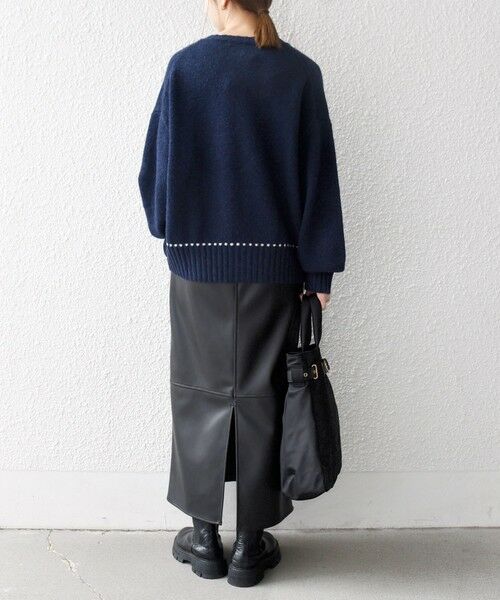 SHIPS / シップス カーディガン・ボレロ | 《一部追加予約》SHIPS any:〈手洗い可能〉ステッチ デザイン ルーズ ニット カーディガン | 詳細27