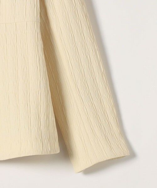 SHIPS / シップス ノーカラージャケット | SHIPS any:〈手洗い可能〉ジャカード ノーカラー ペプラム ジャケット［NAVY BLUE］ | 詳細11