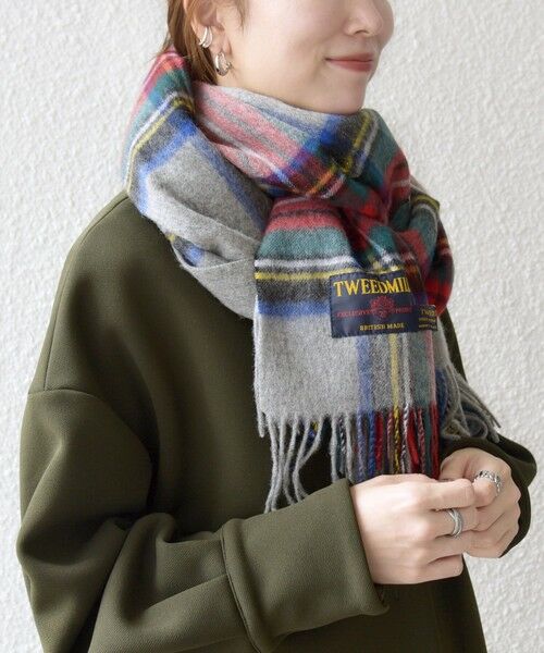 SHIPS / シップス マフラー・ショール・スヌード・ストール | TWEED MILL: チェック ウール ストール 25AW | 詳細2