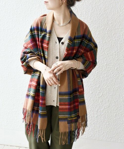 SHIPS / シップス マフラー・ショール・スヌード・ストール | TWEED MILL: チェック ウール ストール 25AW | 詳細8
