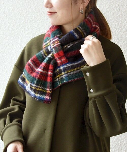 SHIPS / シップス マフラー・ショール・スヌード・ストール | TWEED MILL: チェック フリース ループ マフラー | 詳細2