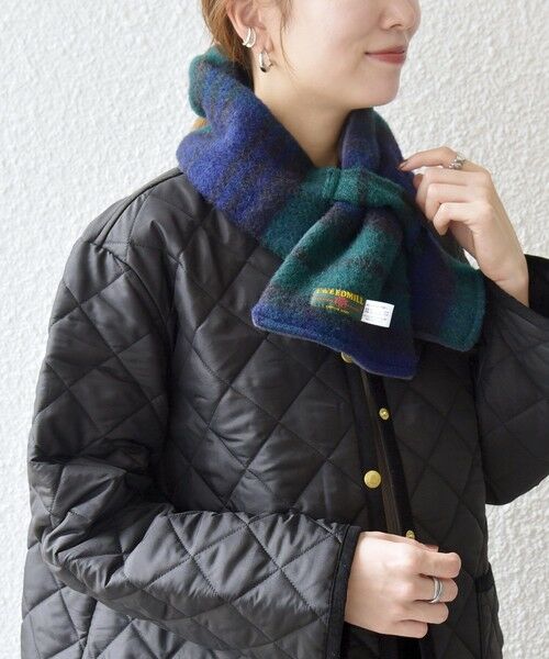 SHIPS / シップス マフラー・ショール・スヌード・ストール | TWEED MILL: チェック フリース ループ マフラー | 詳細7