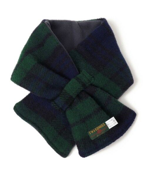 SHIPS / シップス マフラー・ショール・スヌード・ストール | TWEED MILL: チェック フリース ループ マフラー | 詳細8