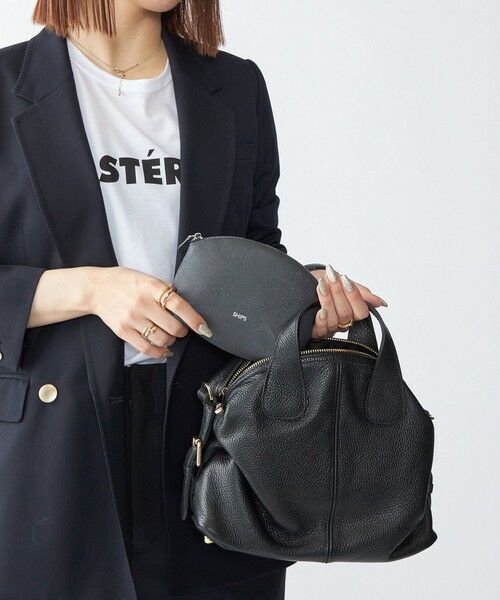 SHIPS / シップス 財布・コインケース・マネークリップ | 【WEB限定】SHIPS:【SAFFIANO LEATHER】ラウンド ジップ ポーチ | 詳細1