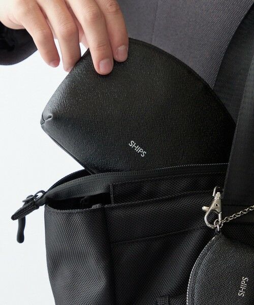 SHIPS / シップス 財布・コインケース・マネークリップ | 【WEB限定】SHIPS:【SAFFIANO LEATHER】ラウンド ジップ ポーチ | 詳細3