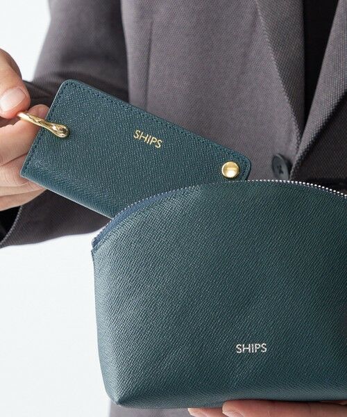 SHIPS / シップス 財布・コインケース・マネークリップ | 【WEB限定】SHIPS:【SAFFIANO LEATHER】ラウンド ジップ ポーチ | 詳細12