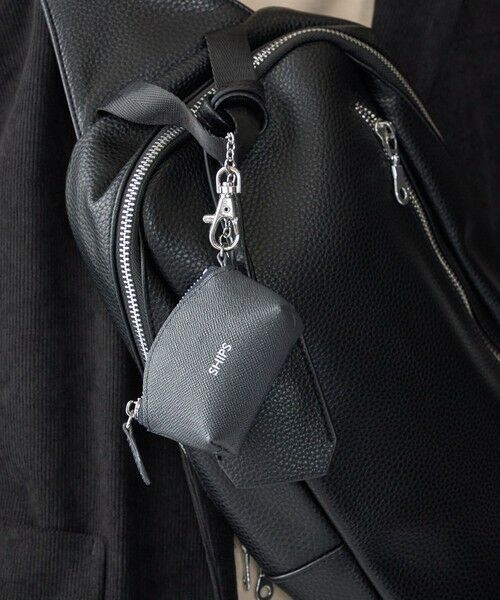 SHIPS / シップス 財布・コインケース・マネークリップ | 【WEB限定】SHIPS:【SAFFIANO LEATHER】ミニ ポーチ バッグ チャーム | 詳細1