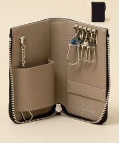 SHIPS / シップス 財布・コインケース・マネークリップ | 【WEB限定】SHIPS: 【SAFFIANO LEATHER】 2トーン キーケース