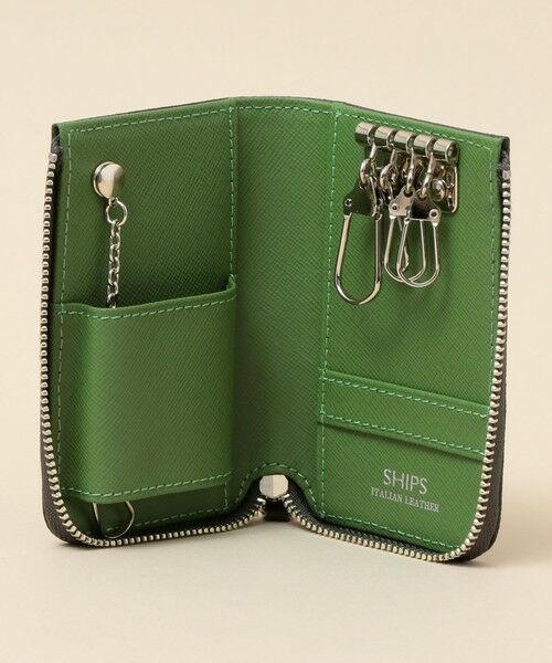 SHIPS / シップス 財布・コインケース・マネークリップ | 【WEB限定】SHIPS: 【SAFFIANO LEATHER】 2トーン キーケース | 詳細2