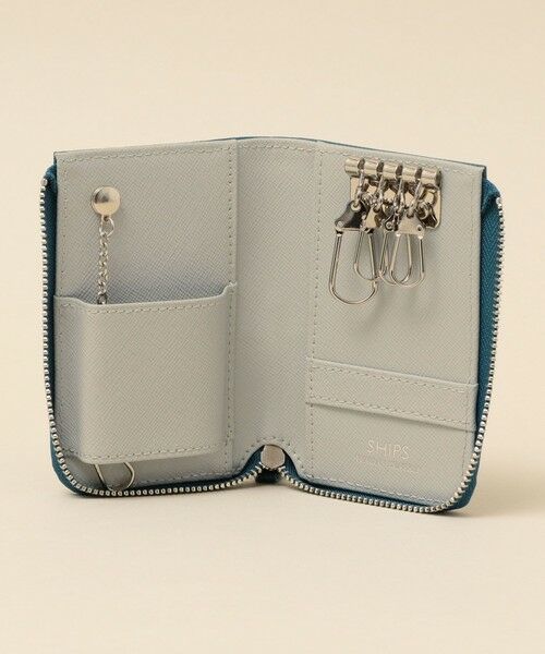SHIPS / シップス 財布・コインケース・マネークリップ | 【WEB限定】SHIPS: 【SAFFIANO LEATHER】 2トーン キーケース | 詳細9