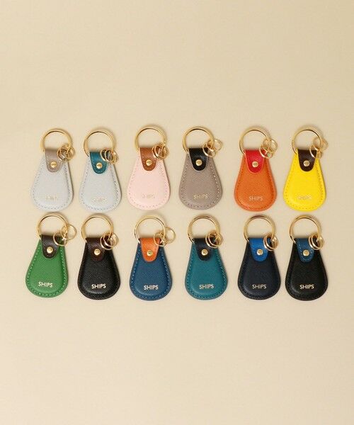 SHIPS / シップス 財布・コインケース・マネークリップ | 【WEB限定】SHIPS: 【SAFFIANO LEATHER】 2トーン キーホルダー | 詳細2