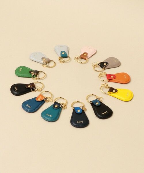 SHIPS / シップス 財布・コインケース・マネークリップ | 【WEB限定】SHIPS: 【SAFFIANO LEATHER】 2トーン キーホルダー | 詳細4