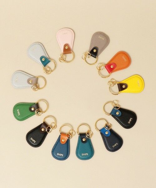 SHIPS / シップス 財布・コインケース・マネークリップ | 【WEB限定】SHIPS: 【SAFFIANO LEATHER】 2トーン キーホルダー | 詳細5