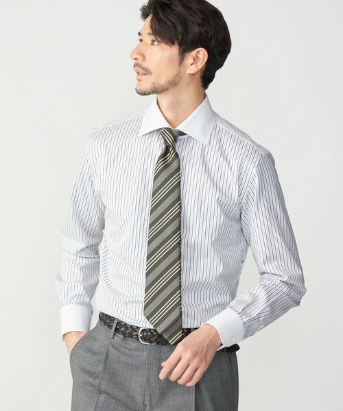 SHIPS / シップス シャツ・ブラウス | SHIPS: ワイドカラー マルチ ストライプ クレリック シャツ | 詳細2