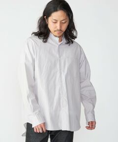 SHIPS / シップス シャツ・ブラウス | SHIPS: バンドカラー スーピマ コットン ポプリン ストライプ 長袖 シャツ