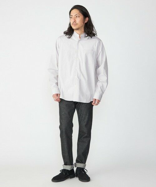 SHIPS / シップス シャツ・ブラウス | SHIPS: バンドカラー スーピマ コットン ポプリン ストライプ 長袖 シャツ | 詳細7