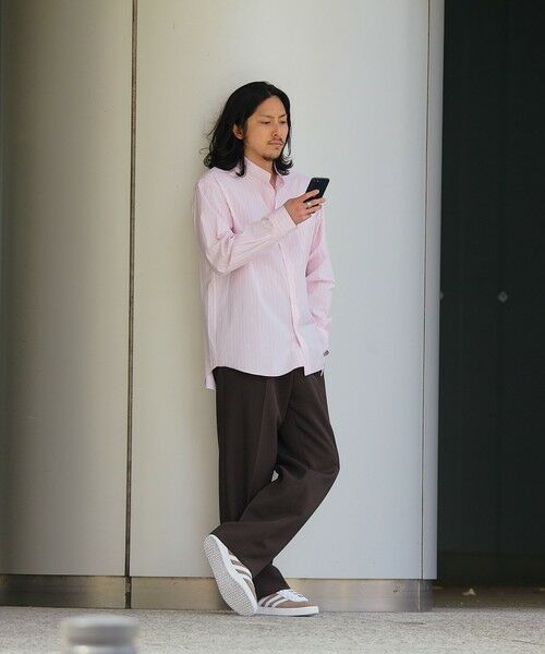 SHIPS / シップス シャツ・ブラウス | SHIPS: バンドカラー スーピマ コットン ポプリン ストライプ 長袖 シャツ | 詳細15