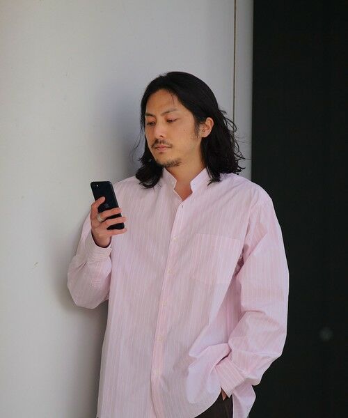 SHIPS / シップス シャツ・ブラウス | SHIPS: バンドカラー スーピマ コットン ポプリン ストライプ 長袖 シャツ | 詳細21