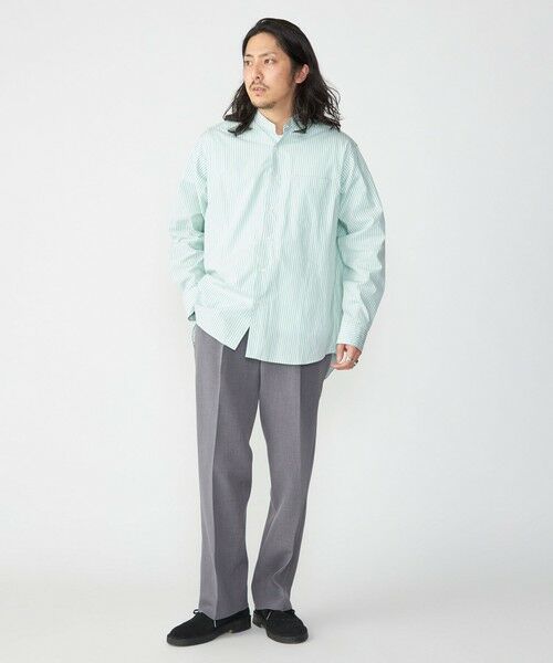 SHIPS / シップス シャツ・ブラウス | SHIPS: バンドカラー スーピマ コットン ポプリン ストライプ 長袖 シャツ | 詳細29