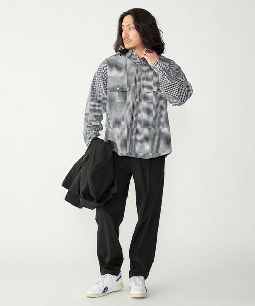 SHIPS / シップス シャツ・ブラウス | SHIPS: Wポケット ウォッシュド タイプライター 長袖 シャツ 〈チェック／ストライプ／単色〉 | 詳細2