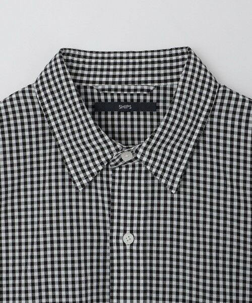 SHIPS / シップス シャツ・ブラウス | SHIPS: Wポケット ウォッシュド タイプライター 長袖 シャツ 〈チェック／ストライプ／単色〉 | 詳細12