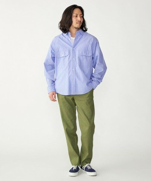 SHIPS / シップス シャツ・ブラウス | SHIPS: Wポケット ウォッシュド タイプライター 長袖 シャツ 〈チェック／ストライプ／単色〉 | 詳細21