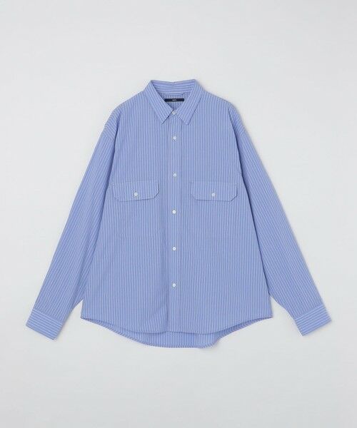 SHIPS / シップス シャツ・ブラウス | SHIPS: Wポケット ウォッシュド タイプライター 長袖 シャツ 〈チェック／ストライプ／単色〉 | 詳細24