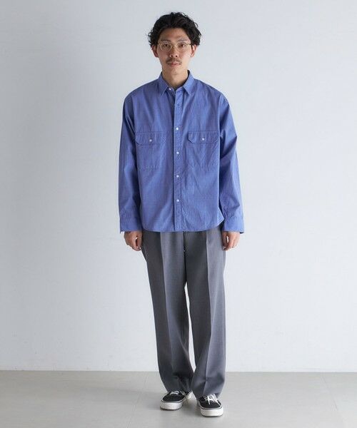 SHIPS / シップス シャツ・ブラウス | SHIPS: Wポケット ウォッシュド タイプライター 長袖 シャツ 〈チェック／ストライプ／単色〉 | 詳細26