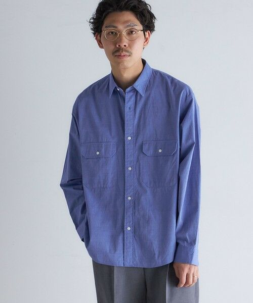 SHIPS / シップス シャツ・ブラウス | SHIPS: Wポケット ウォッシュド タイプライター 長袖 シャツ 〈チェック／ストライプ／単色〉 | 詳細27