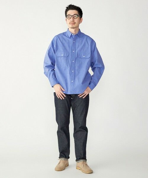 SHIPS / シップス シャツ・ブラウス | SHIPS: Wポケット ウォッシュド タイプライター 長袖 シャツ 〈チェック／ストライプ／単色〉 | 詳細28