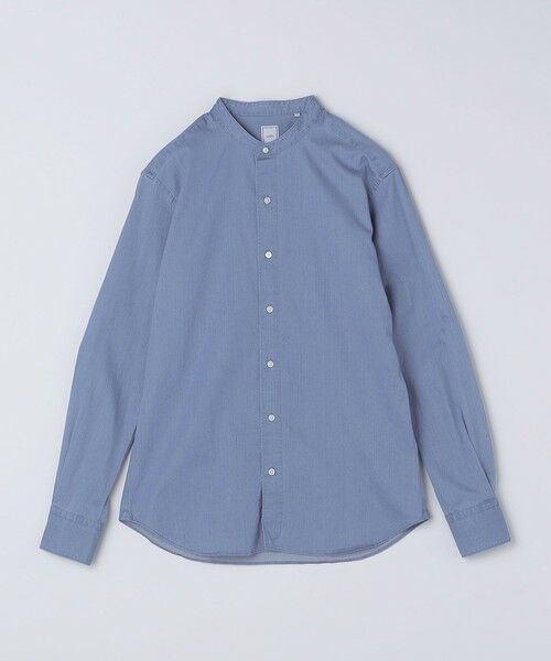 SHIPS / シップス シャツ・ブラウス | SHIPS: ウォッシュド デニム バンドカラーシャツ(コバルトブルー)