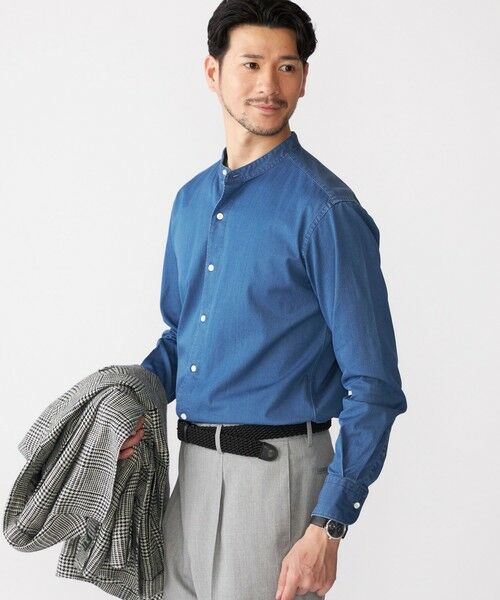 SHIPS / シップス シャツ・ブラウス | SHIPS: ウォッシュド デニム バンドカラーシャツ | 詳細6