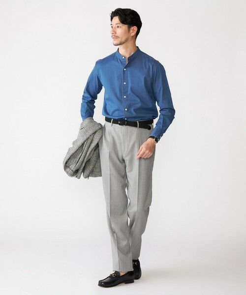 SHIPS / シップス シャツ・ブラウス | SHIPS: ウォッシュド デニム バンドカラーシャツ | 詳細9