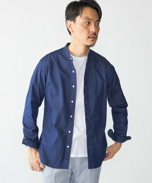 SHIPS / シップス シャツ・ブラウス | SHIPS: ウォッシュド デニム バンドカラーシャツ | 詳細21