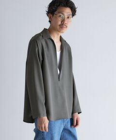 SHIPS / シップス シャツ・ブラウス | SHIPS: ドライタッチ スキッパー シャツ プルオーバー